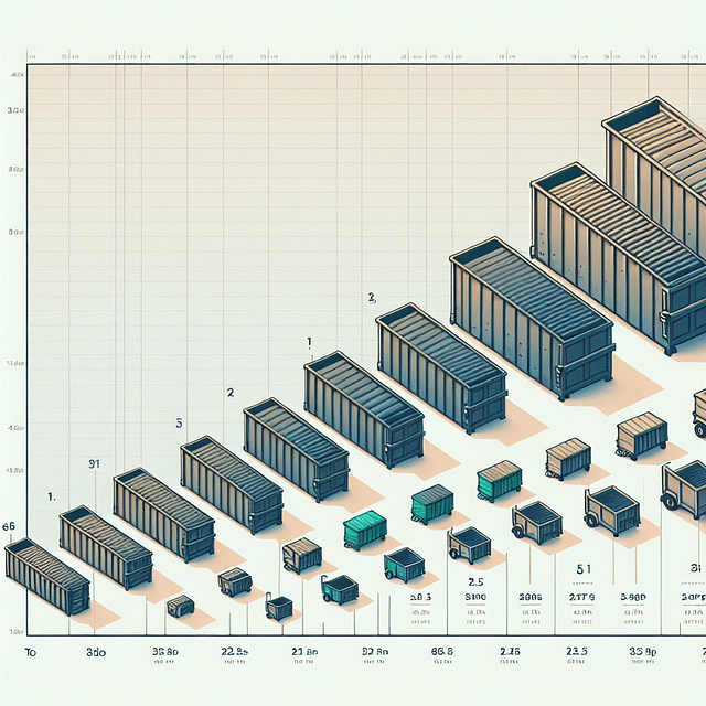 comparison chart of different dumpster sizes